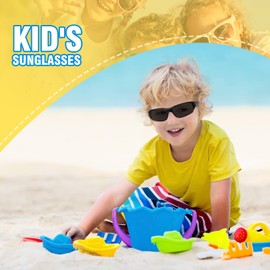 Hifot Children's Polarised Sports Glasses for Boys and Girls UV400 100% Protection Against Ultraviolet Sun Rays, black