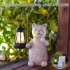 Cat Solar Lamp, Garden Figures,Kitty Solar Lights,Cat Figurine Model,Solar Lantern,for