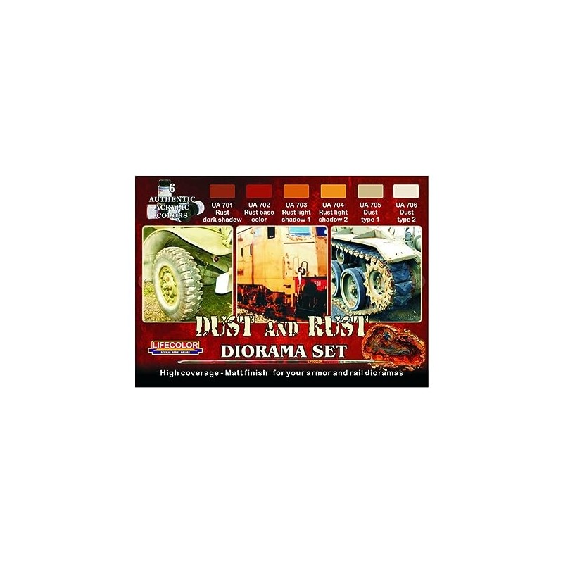 LifeColor Dust and Rust Set (22ml x 6) LC-CS10
