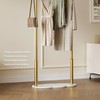 ZHBHYZ Gold Clothing Rack for small spaces,Modern Clothes Rack with