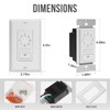 ECOELER Light Timer Switches, 15A Countdown in Wall Timer with