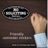 Meridian 2ct No Soliciting Sign Oval Don't Knock Or Ring