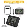 4PCS Mini Digital Hygrometer and Thermometer Reptile Thermometer with Extend