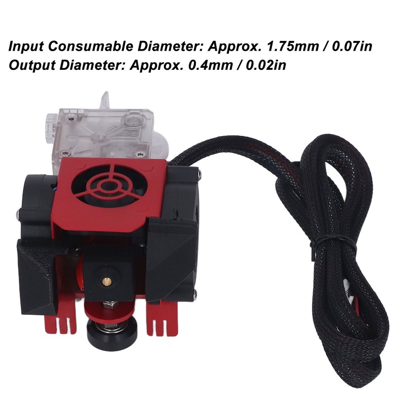 Direct Drive Extruder Upgrade Kit Dual Fan Wheels Short Range