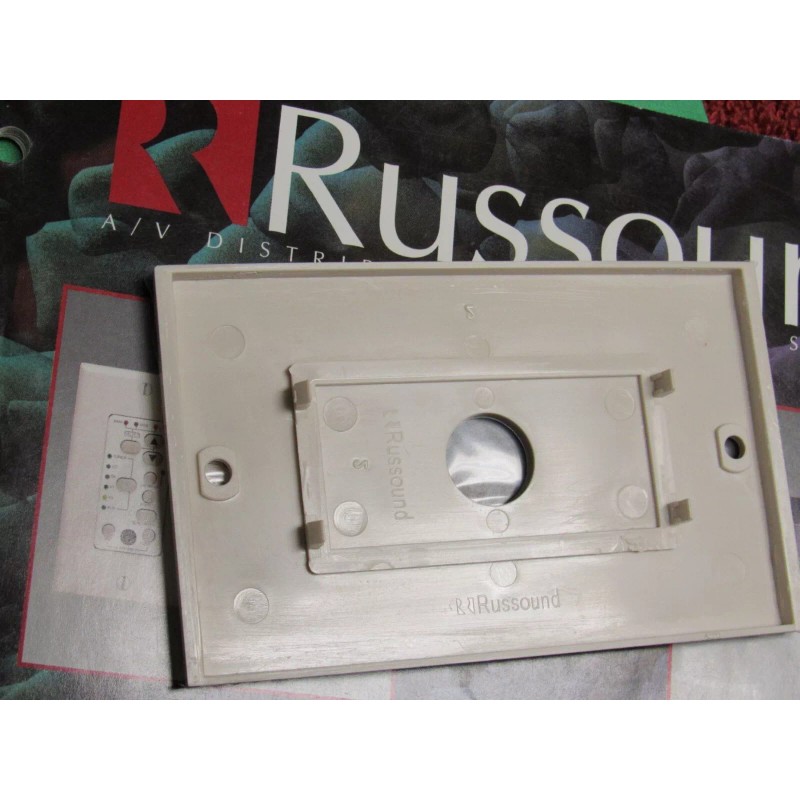 Russound Almond Russound Embossed 'R' Wall Plate for Impedance Series