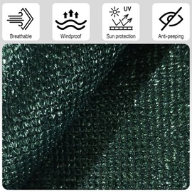 Cool Area balcony privacy screen,anti-peeping,windproof,anti-ultraviolet,HDPE balcony cover,90x400cm,Dark green