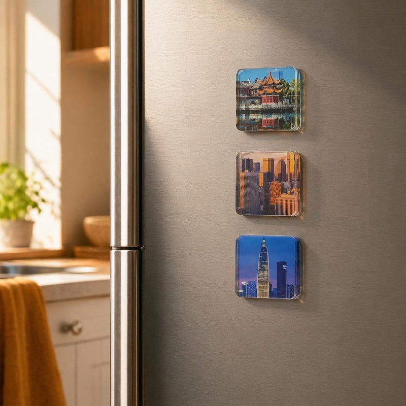 FairChic 15 Pack DIY Magnets Kit, DIY Acrylic Fridge Magnet