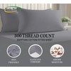 Funky Gadgets Double Fitted Sheet, Grey - 300 Thread Count