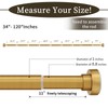 YNL Shower Curtain Rod 34 to 120 Inches, Tension Curtain