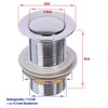 Drain Valve - Pop-Up Valve for Washbasin Drains (Push)