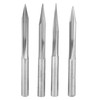 4Pcs VShaped Carving Cutter 2Edged Engraving Bit 4x0.4x15°/4x0.4x20°/4x0.4x25°/4x0.4x30°