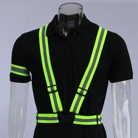 Reflective Vest Adjustable Running Safety Gear High Visibility Safety Vest High Vis Straps High Vis Belt Bike Reflective Belt Night Walking Accessories For Cycling Running Men Women Kids Childern