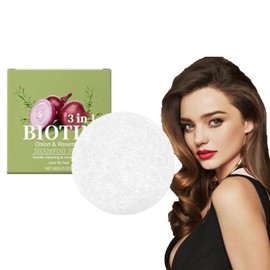 Onion Biotin Shampoo Bar,Zwiebel Rosemarin Shampoo Bar,Onion Rosemary Haarseife,Haarpflege für Haarwachstum,Tiefenreinigung Hydratisierung Für alle Haartypen
