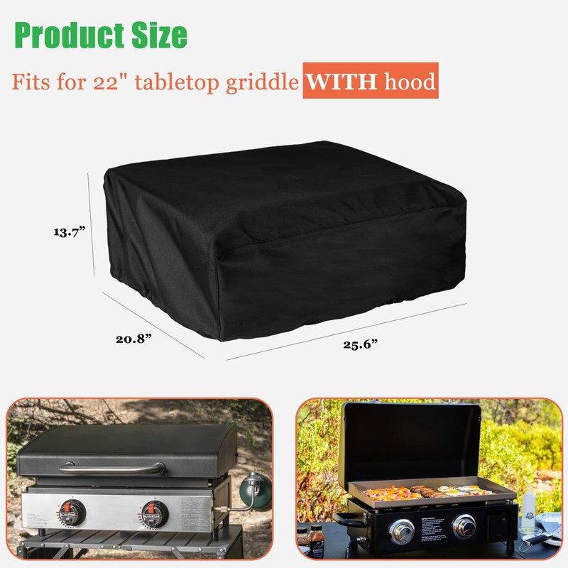 WOMACO 22 inch Griddle Cover for Blackstone Griddle with Hood,