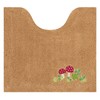 Senko 13656 Mushroom Toilet Mat, Approx. 21.7 x 23.6 inches