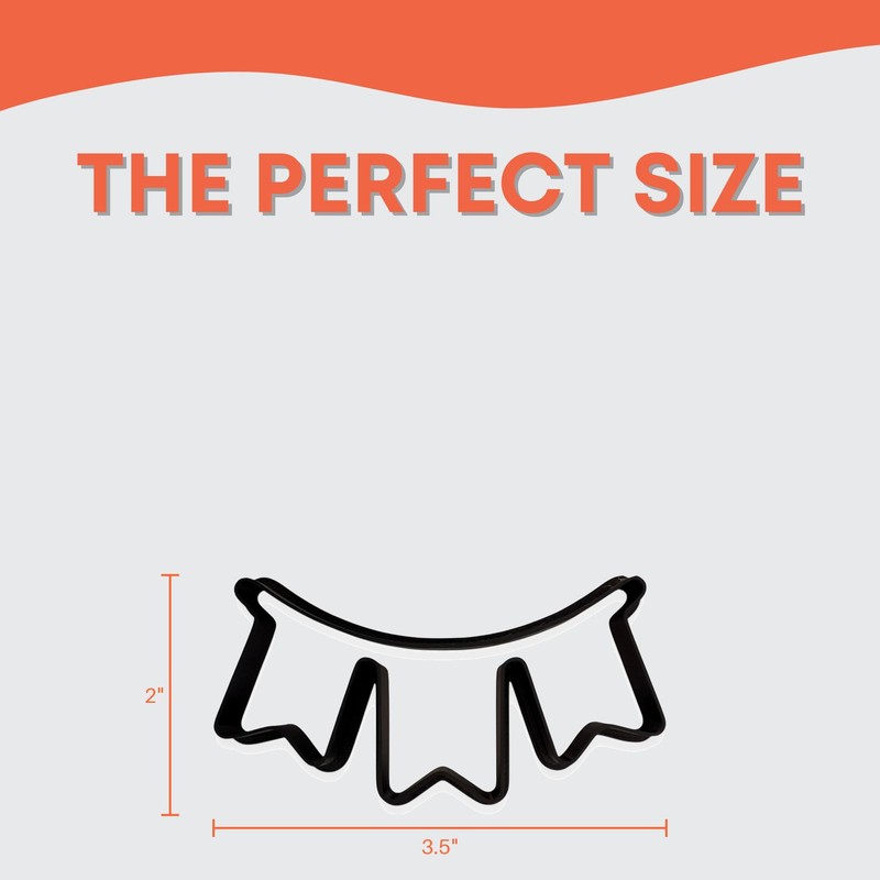 Birthday Banner Cookie Cutter with Easy to Push Design (4