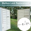 Yqwwda 3 Pcs Mailbox Lock, National L-1172C Mailbox Lock Replacement