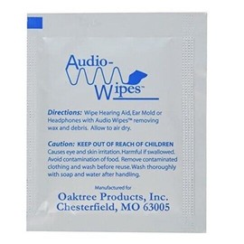 Oaktree Audiowipes Singles 100 Count