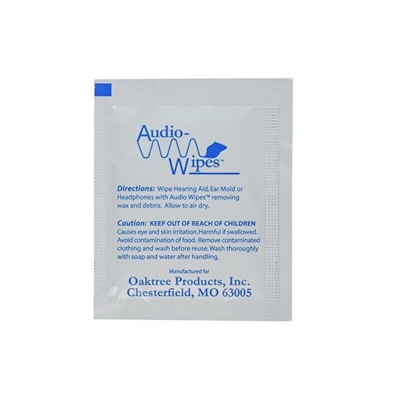 Oaktree Audiowipes Singles 100 Count