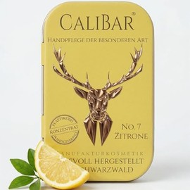 Calibar No. 7 Lemon - Solid Hand Cream - Hand Balm - Sustainable Without Plastic - For Dry and Cracked Hands - Natural Protection - 36 g