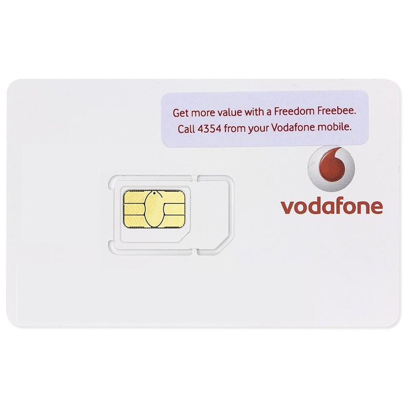 Vodafone Pay As You Go - Includes Standard, Micro &