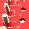 findmall 28 Nut and Bolt Thread Checker Bolt Size and