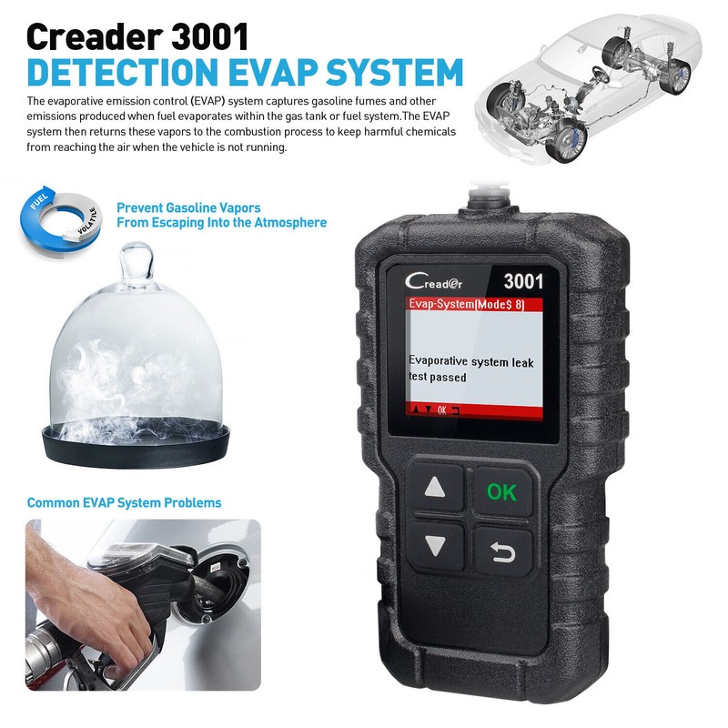 LAUNCH CR3001 OBD2 Scanner Full OBD2 Functions Code Reader Auto