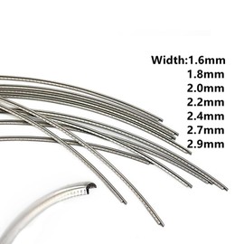 LUOFANG 1 Roll Silver Electric Guitar Fret Wire Guitar Fretboard Length 2.5 Meters 1.6-2.9mm Replacement Guitar Fretboard