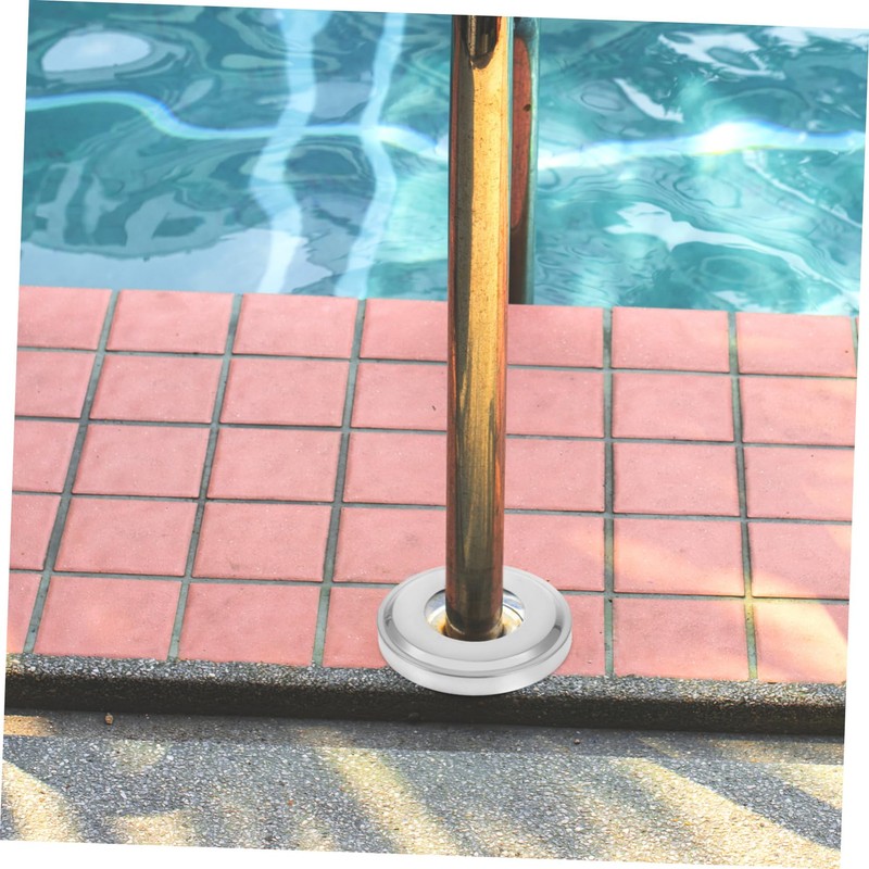 WHAMVOX 4pcs Stainless Steel Pool Ladder Cover Plate Durable Easy