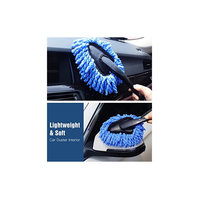 YeewayVeh Kit de plumero de coche, juego de 3 cepilloscon