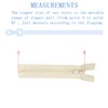 ANPURZII 3PCS #5 12 Inch Beige Separating Jacket Zippers for