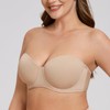 MELENECA Women's Strapless Bra - Underwired Bra Large Size Breasts
