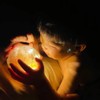 Uonlytech Salt Rock Lamp Battery Powered Himalayan Pink with Crackle