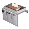 QRZLP Sofa Armrest Organizer, 4-Pocket Armchair Caddy with Cup Holder,