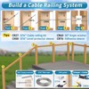 [Patent] Muzata 20 Pack 3/16" Invisible Cable Railing Kit Hardware