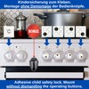Cooker Child Lock Set, 6 Pack Button Covers, 1 Pack