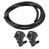 INFINAUTO Windshield Washer Nozzle Front Windshield Spray Nozzles Wiper Spray