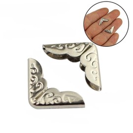 Operitacx Vintage Style Metal Book Corners 150pcs Notebook Corner Protectors Safety Edge Protectors for Elegant Notebook