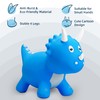 EVERICH TOY Kids Dinosaur Bouncy Animal Toys, Inflatable Triceratops Bouncer,