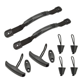 8 Pcs Kayak Carry Handle Kit Kayak Accessory 4Pcs Kayak Scupper Plug Kit and Cordless Nylon Handle and T handle with 2 Fixed Seat