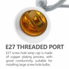 E26/E27 Light Socket Extender Adapter, 58CM/22.5 Inch Extension165℃ Heat-Resistant No
