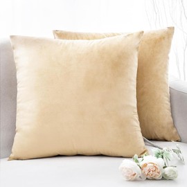 CLVEDU 2Pack Throw Pillow Covers 18x18 In Linen Fabric Cushion Covers Throw Pillows for Couch, Decorative Throw Pillow Cases Accent Pillow Covers for Home Bed Couch Sofa Car