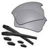 Predrox Silver Mirror Flak 2.0 Lenses & Rubber Kits Replacement