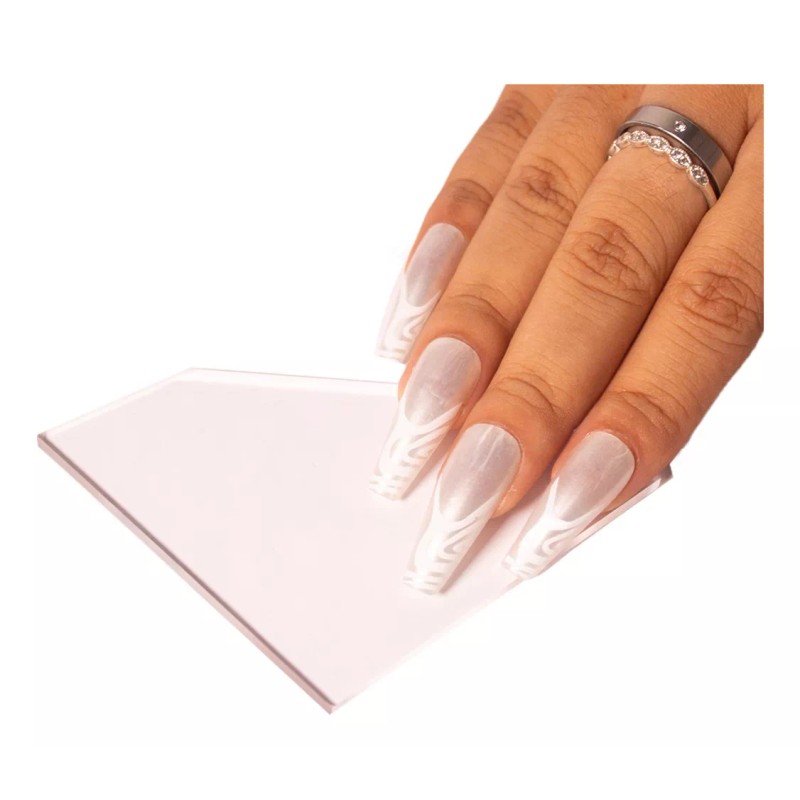 clickcollect Diamante Uñas Para Tomar Fotos, Acrílico Transparente