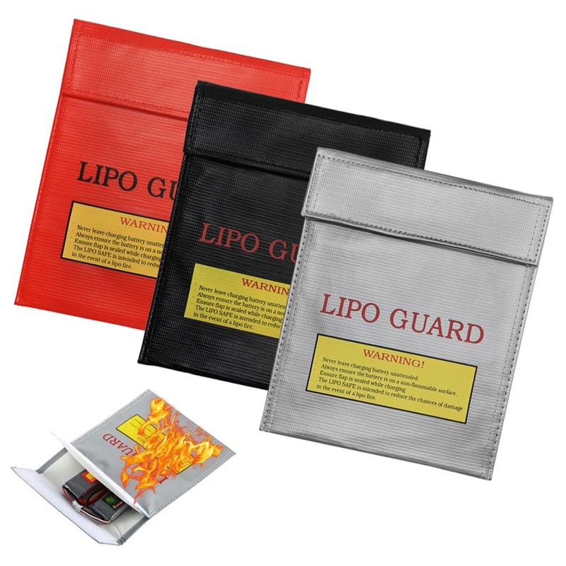 GOIYZTTR 3 Stück Feuerfest Wasserdicht Safe Bag Explosionsgeschützte Dokumententasche 18,5