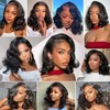 ManeMajesty 18 Inch Body Wave Lace Front Wigs Human Hair