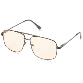 JACK & JONES Jacmads Men's Sunglasses, Black/Detail:brown Lense