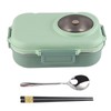 Thermal Lunch Box 1100ml Double Layer 3 Grid Design 304