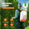 VEVOR Battery Powered Backpack Sprayer, 0-90 PSI Adjustable Pressure, 4