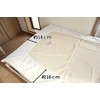 Muatsu Futon Compatible One-Touch Sheet Single WH Thick 100% Cotton